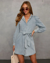 In Your Dreams Denim Mini Dress