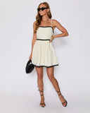 Selena Contrast Trim Mini Dress