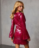 After Burn Cut Out Sequin Mini Dress