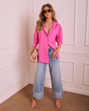 Liandra Twill Button Down Top