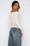 Swapping Digits Long Sleeve Top Oat