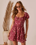 Adinna Scoop Neck Mini Dress