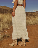 Celestial Haven Chiffon Maxi Skirt