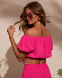Maldives Off The Shoulder Crop Top