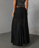Moss Moon Lace Maxi Skirt