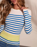 Madaline Striped Knit Top