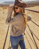 Meneah Cable Knit Cardigan