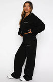 Test Drive Wide Leg Sweatpants Black