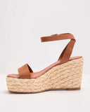 First Step Raffia Wedge Sandals