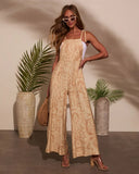 Sweet Wanderer Relaxed Abstract Jumpsuit