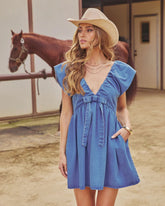 Prairie Dawn Denim Mini Dress