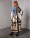 Glacielle Abstract Duster Cardigan