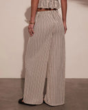 Mystic Wanderer Striped Wide Leg Pants