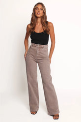 Abrand 94 High Wide Jeans Mushroom