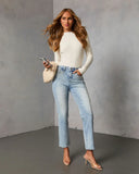 Sonorah Super Stretch Straight Leg Embellished Jeans