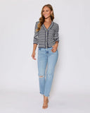 Cape Cod Striped Cardigan
