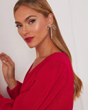 Bristowe Rhinestone Bow Earrings