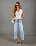Courtside Society Ribbed Knit Vest Top