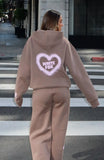 11th Street City Girl At Heart Oversized Hoodie Cinnamon Bun