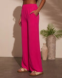 Maldives High Rise Smocked Waist Pants