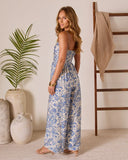 Seabreeze Socialite Paisley Strapless Jumpsuit
