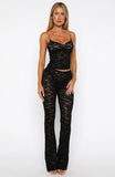 Weekend Escape Lace Pants Black