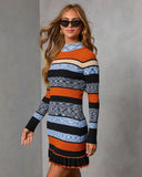 Kaysen Knit Colorblock Mini Dress