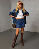 Marlborough Denim Mini Skirt