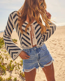 Almina Front Tie Crochet Top