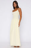 Too Many Questions Maxi Dress Lemon