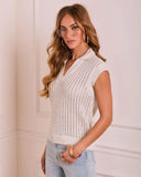 Clean Finish Open Knit Top