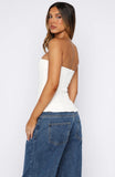 City Heat Strapless Bustier White