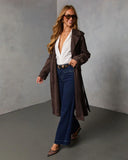 Westray Suede Trench Coat