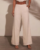 Melanie Wide Leg Linen Pants