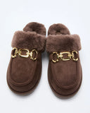 Toasted Oat Suede Horsebit Loafers