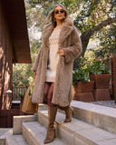 Before Midnight Faux Fur Coat