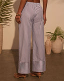 Jailen Striped Waist Tie Pants