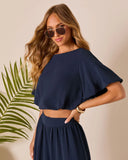 Island Sway Pleated Blouse