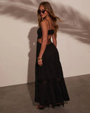 Valina Tiered Cut Out Maxi Dress