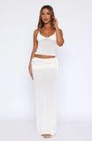 Stand And Stare Knit Top White