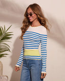 Madaline Striped Knit Top