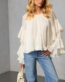 Morgen Tiered Ruffle Blouse