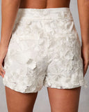 Midnight Renewal Floral Applique Shorts