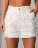 Midnight Renewal Floral Applique Shorts