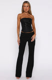 Hello Lover Pants Black