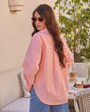 Corisse Striped Button Down Top