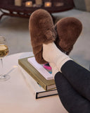 Snowfall Secrets Faux Fur Mules