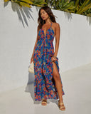Tessa Adjustable Halter Maxi Dress