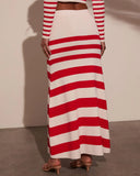 Montez Striped Maxi Skirt