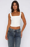 Betting On Us Bustier White